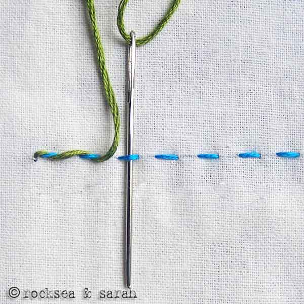 whipped running stitch 1