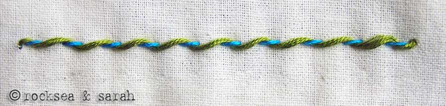 whipped running stitch 2