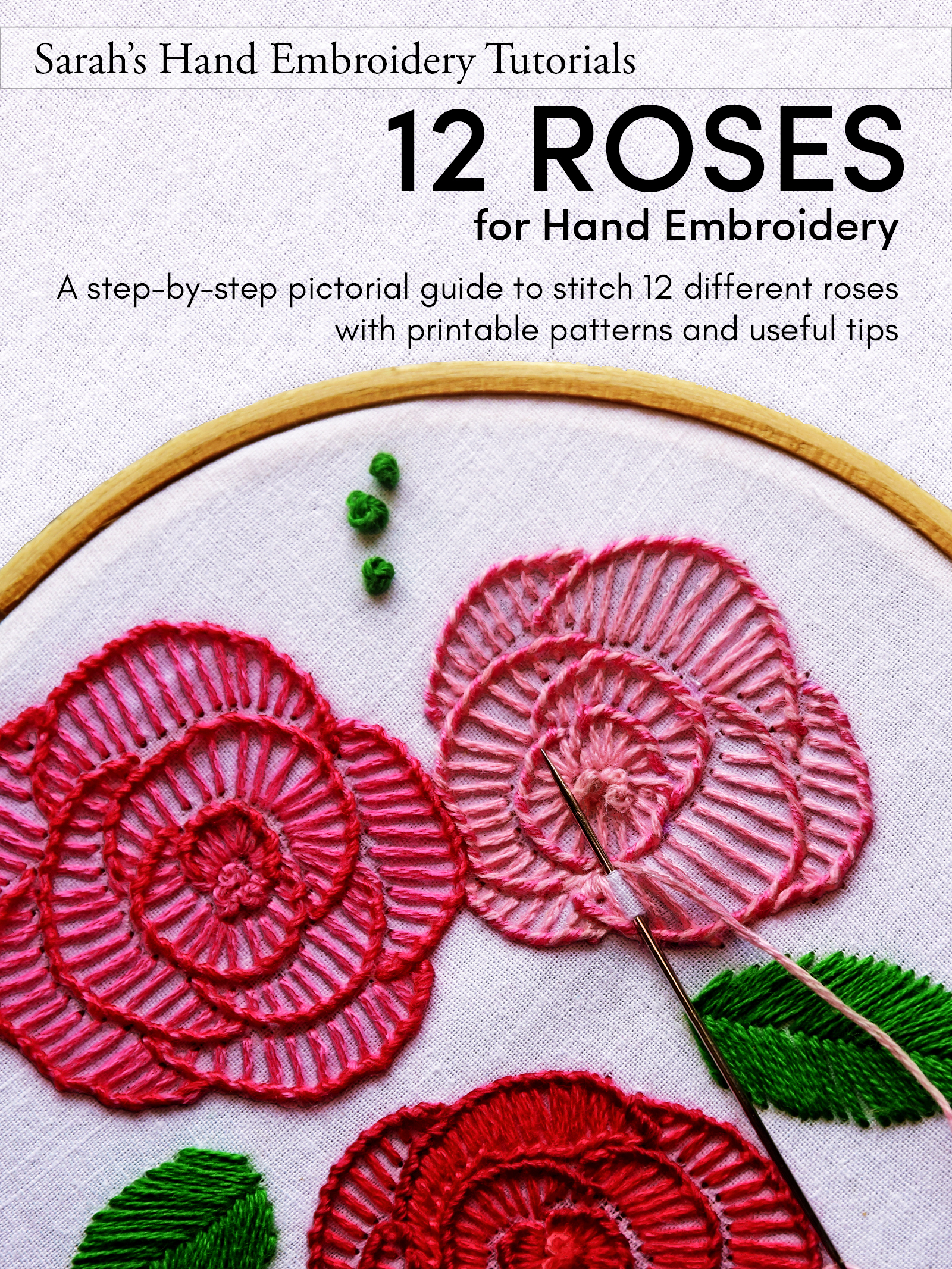 Free PDF Embroidery Pattern ~ Beginner Floral Edition  Hand embroidery  design patterns, Paper embroidery, Hand embroidery projects