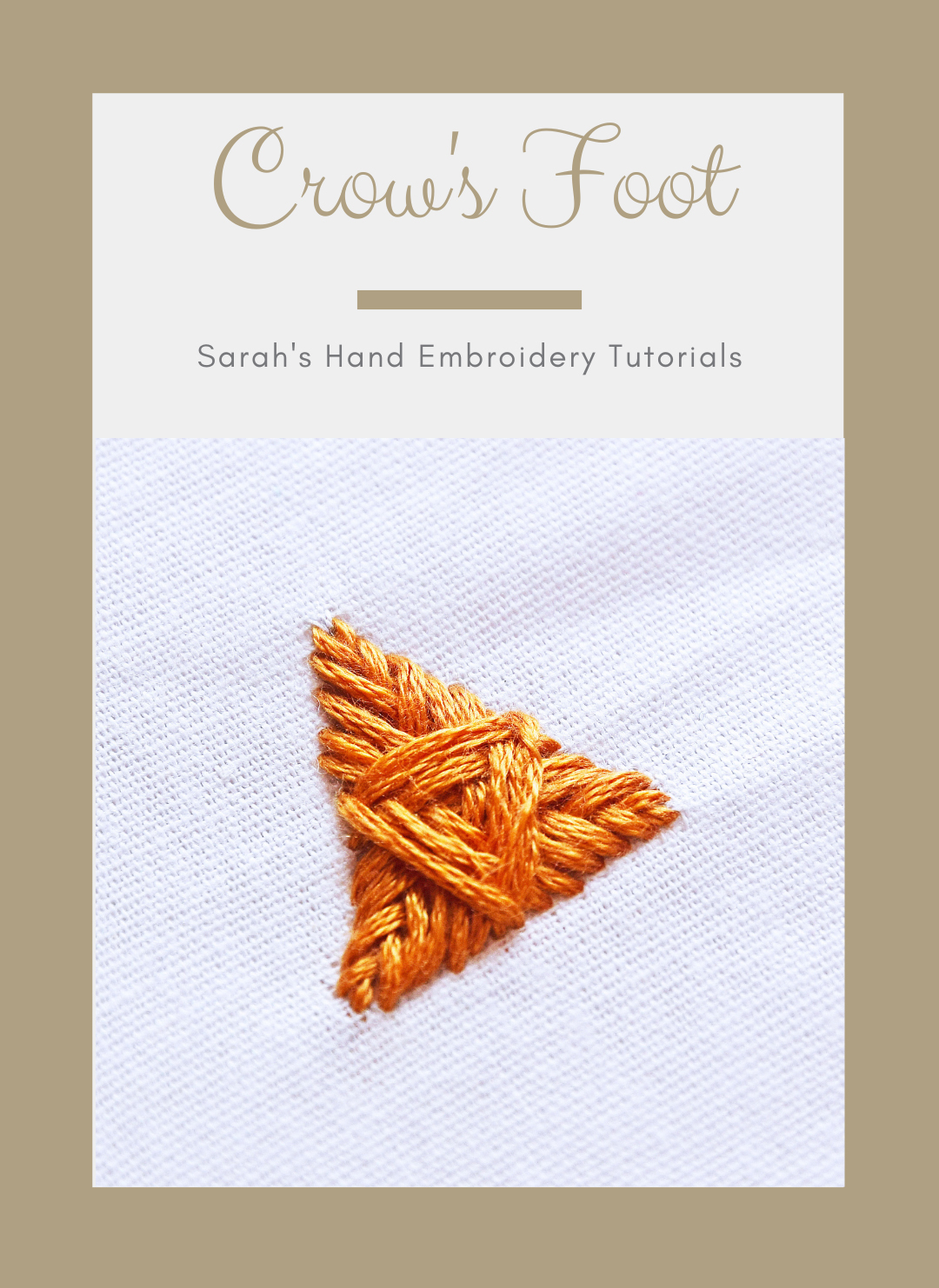 Hand Embroidery FAQ - Sarah's Hand Embroidery Tutorials