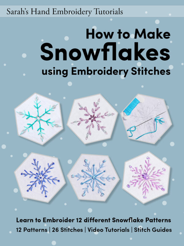 Book on how to Hand Embroider Snowflakes