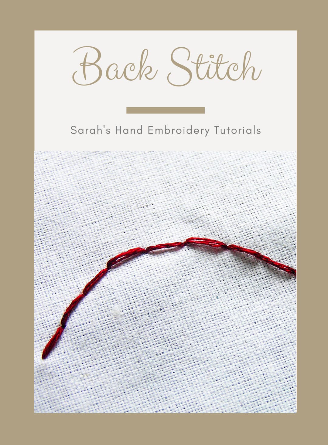 Hand Embroidery Patterns Book 1 - Sarah's Hand Embroidery Tutorials