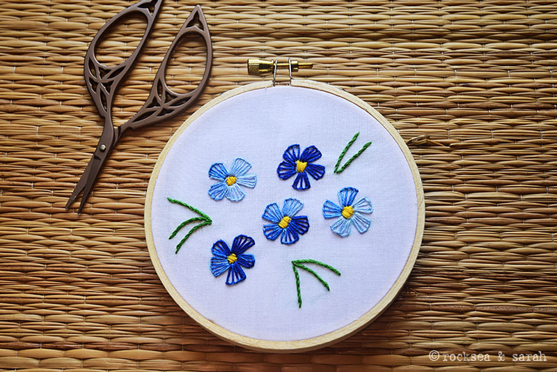Stitch Flowers: Blanket Stitch - Sarah's Hand Embroidery Tutorials