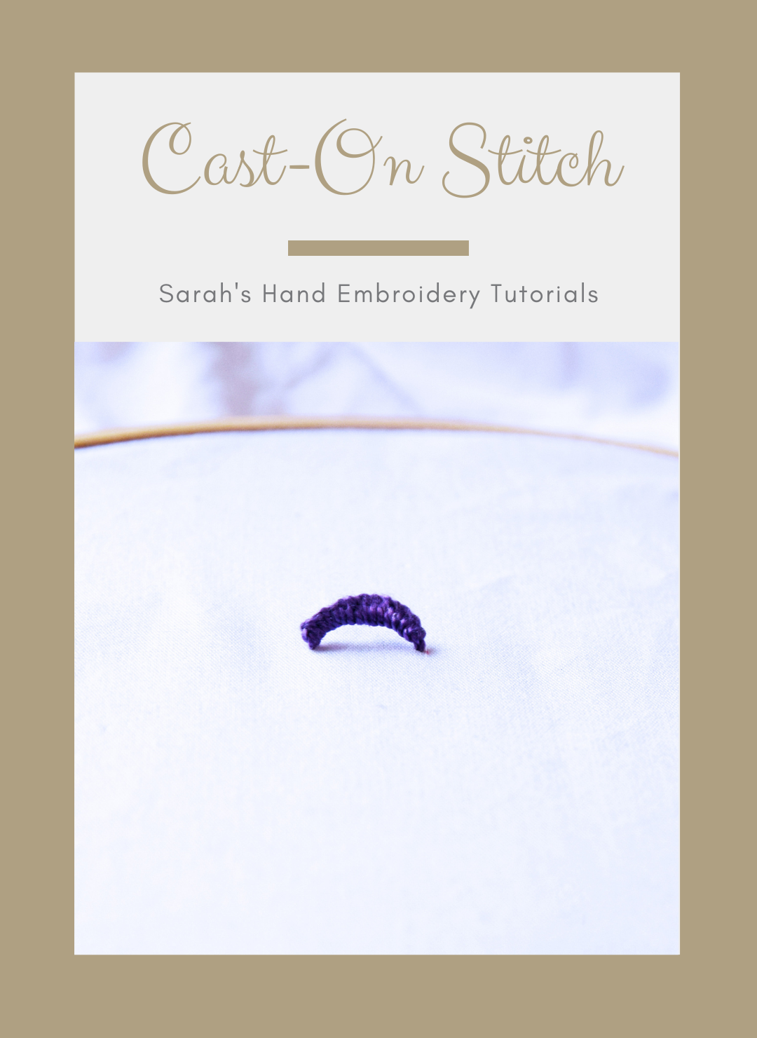 Cast-on stitch & cast-on stitch rose tutorial - Stitch Floral