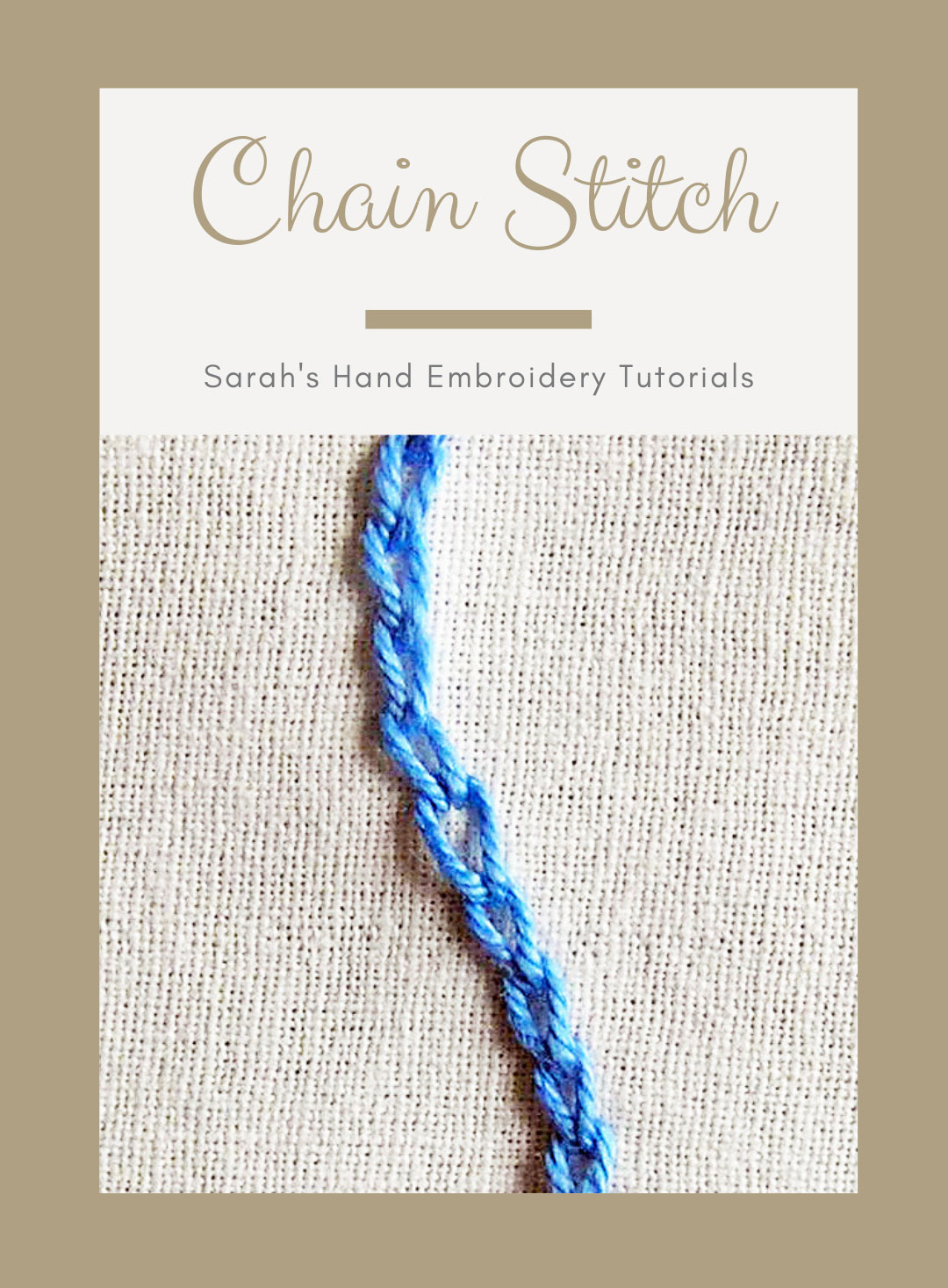 Hand Embroidery FAQ - Sarah's Hand Embroidery Tutorials