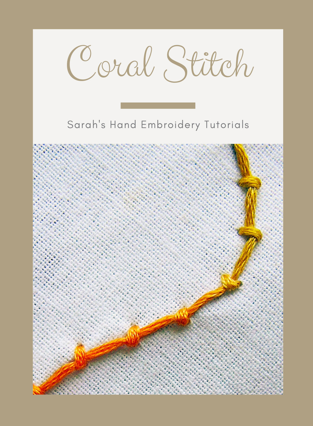 How to do Bead Embroidery with the Pekinese Stitch - Sarah's Hand Embroidery  Tutorials