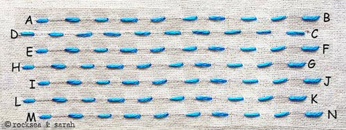 How to do the Darning Stitch - Sarah's Hand Embroidery Tutorials