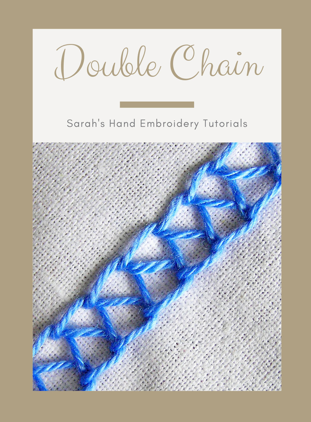 How to do the Split Stitch - Sarah's Hand Embroidery Tutorials