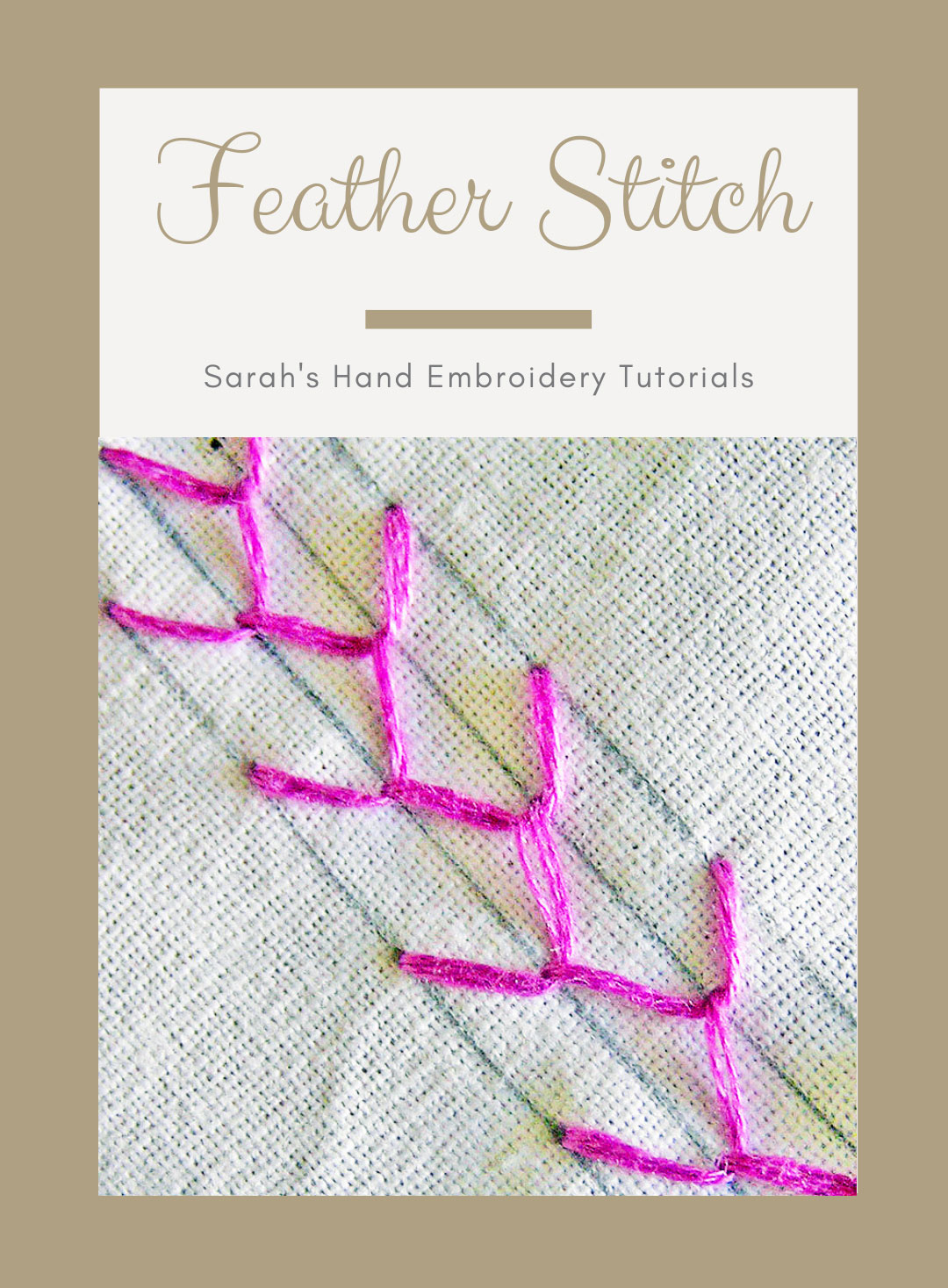 How to do the Split Stitch - Sarah's Hand Embroidery Tutorials
