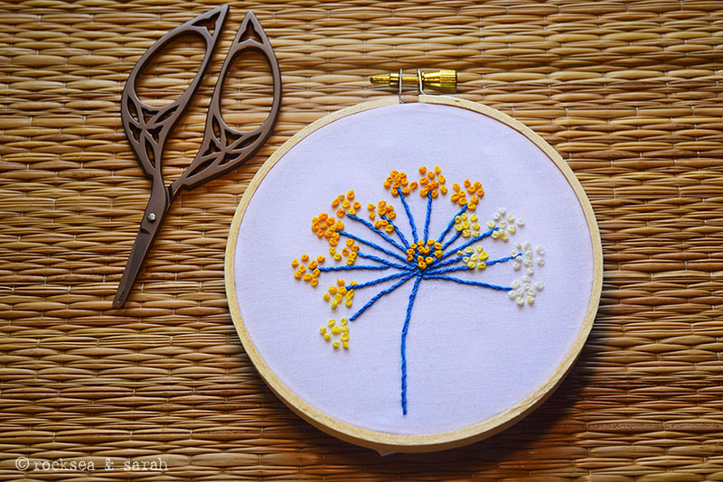 How to Back Stitch and Make French Knots on Cross Stitch Patterns