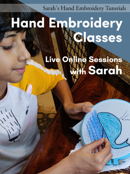 Live Online Hand Embroidery Classes