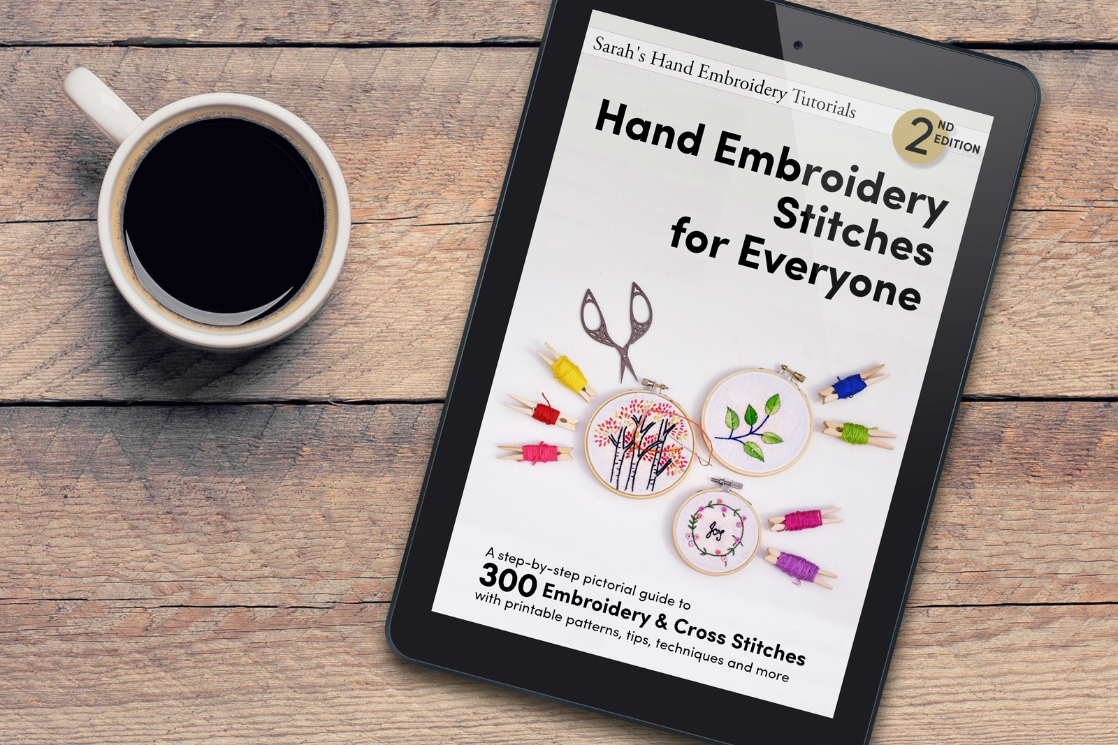 Hand Embroidery Patterns Book Bundle of 4