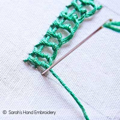 How to do the Holy Point Stitch - Sarah's Hand Embroidery Tutorials