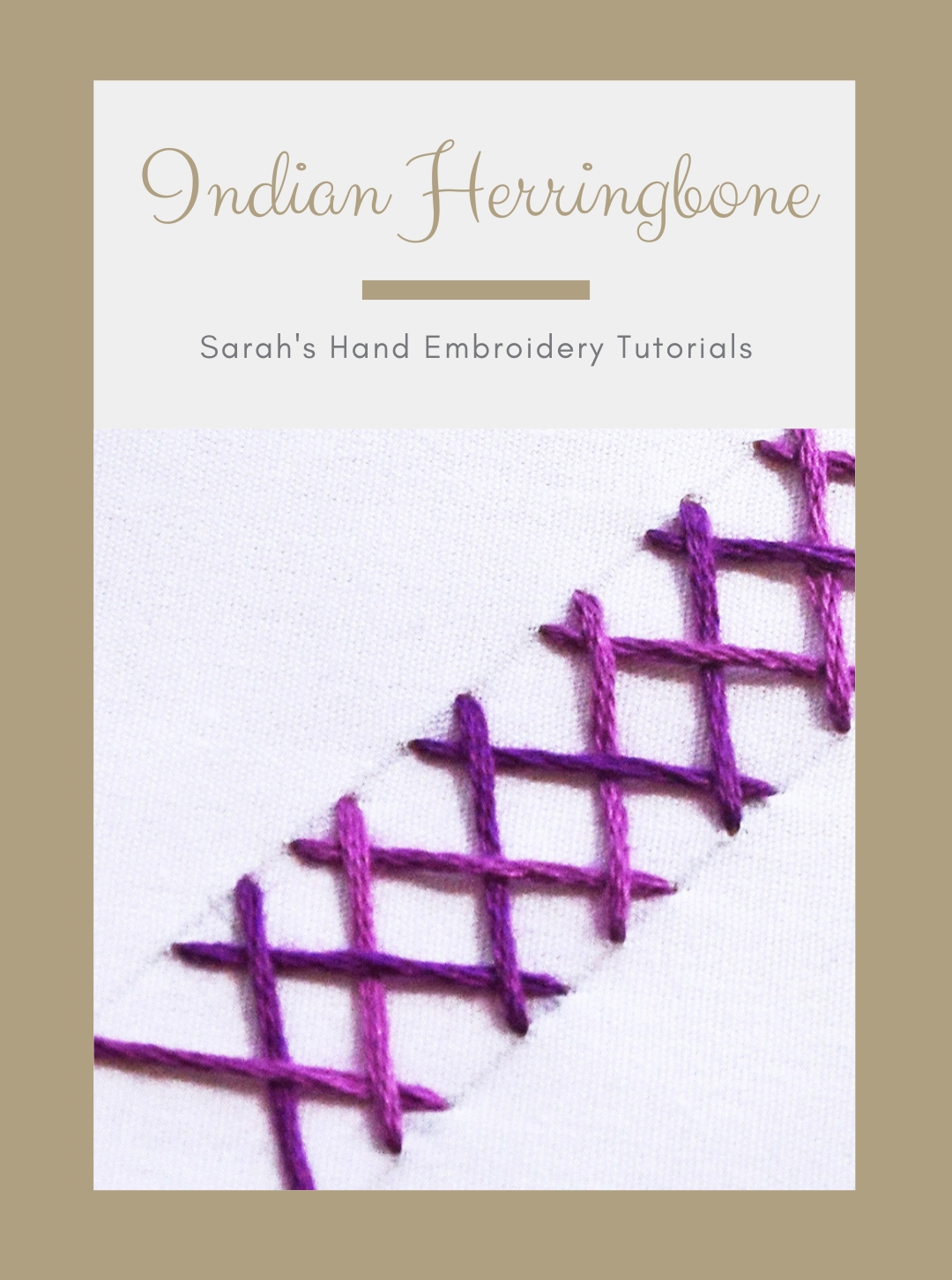 Indian Herringbone Stitch
