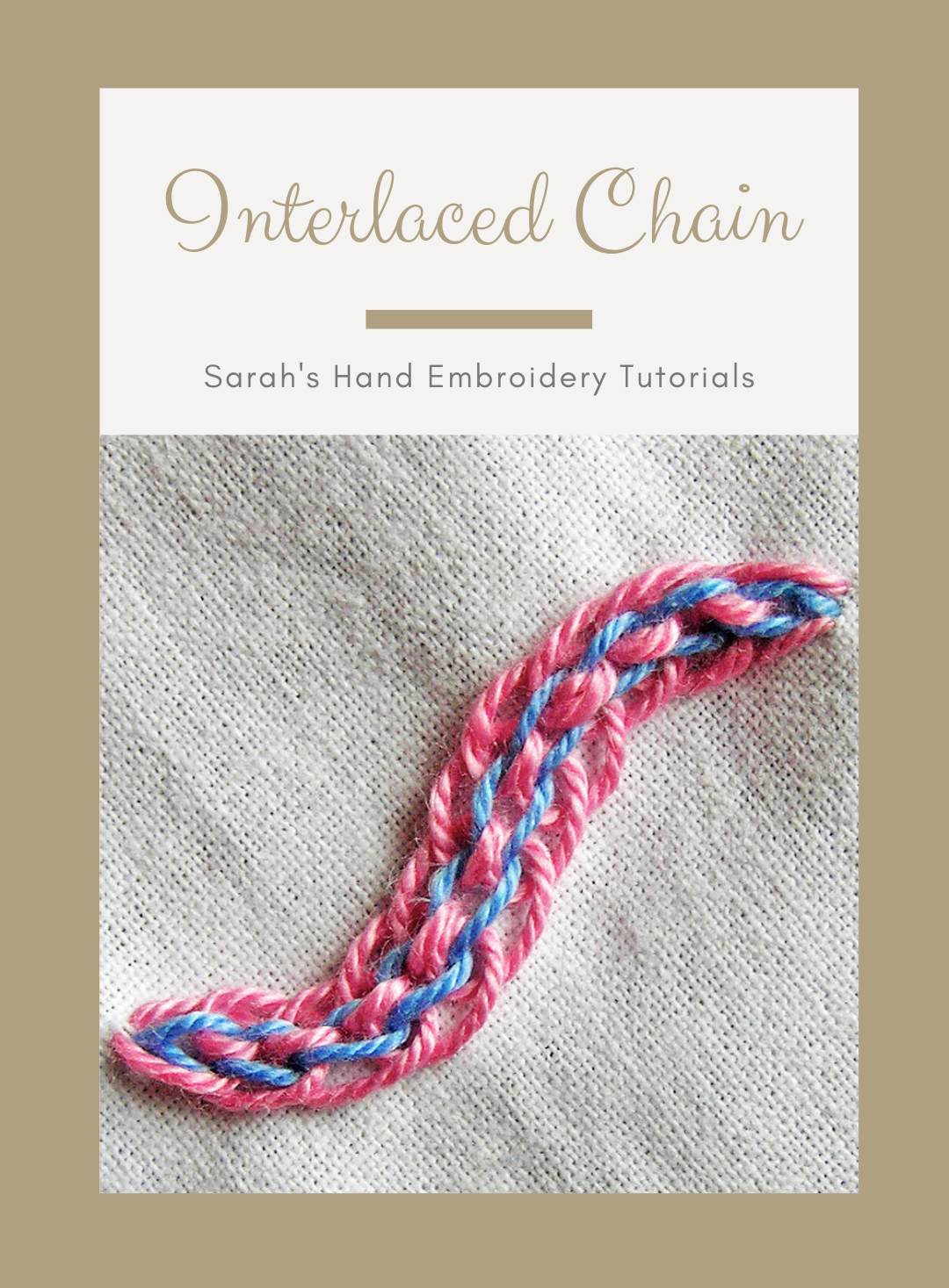 Interlaced Chain Stitch