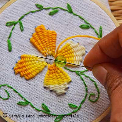 Kamal Kadai variation 3 - Sarah's Hand Embroidery Tutorials