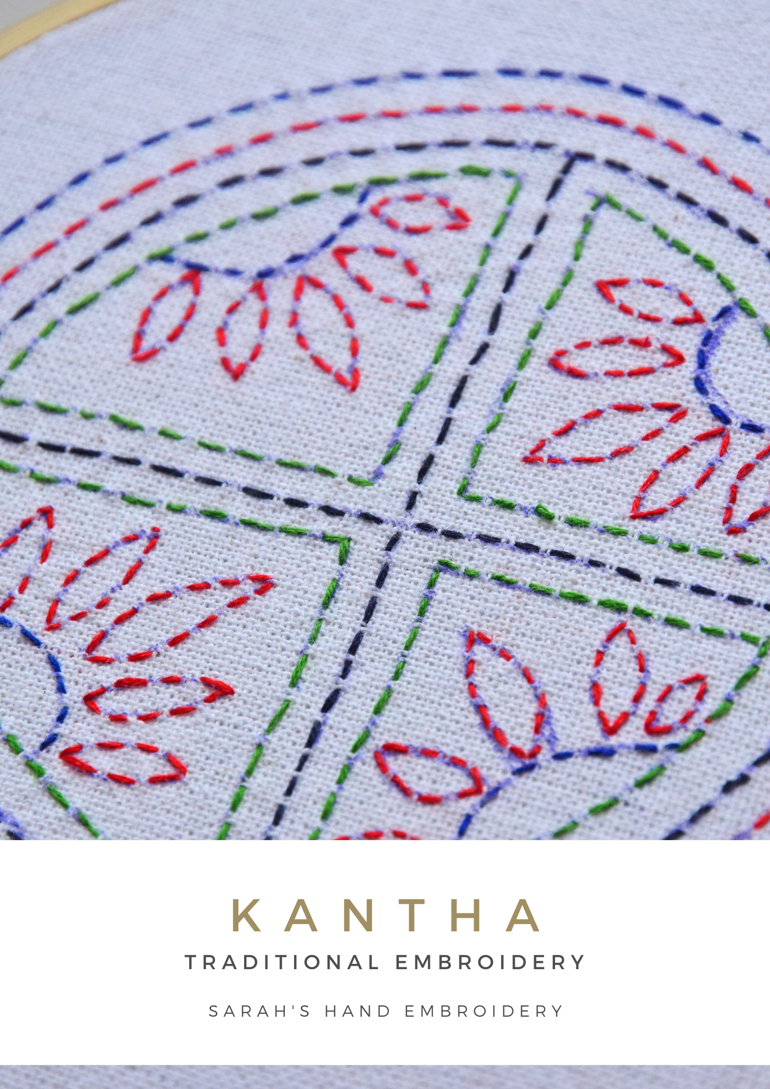 Kantha stitch design deals