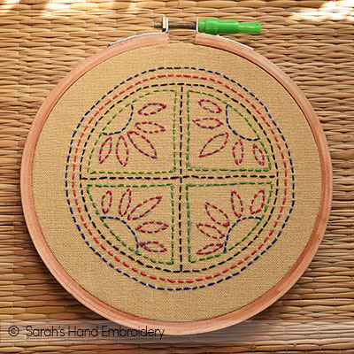 Kantha Work-Outlines - Sarah's Hand Embroidery Tutorials