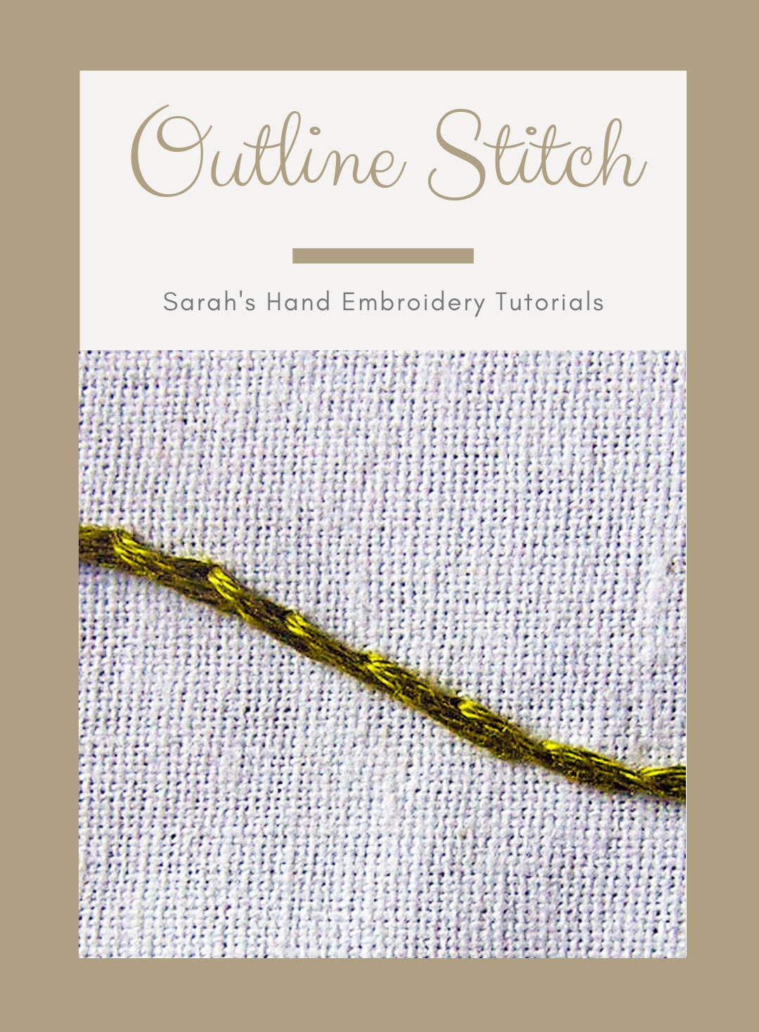 How to do the Split Stitch - Sarah's Hand Embroidery Tutorials