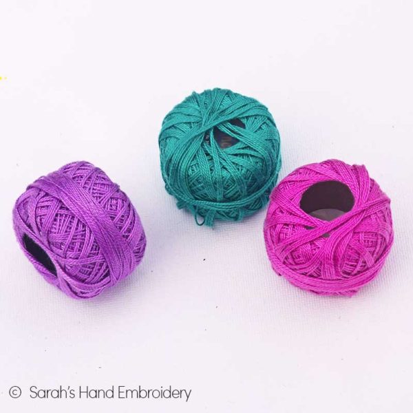 Different types of hand embroidery threads - Sarah's Hand