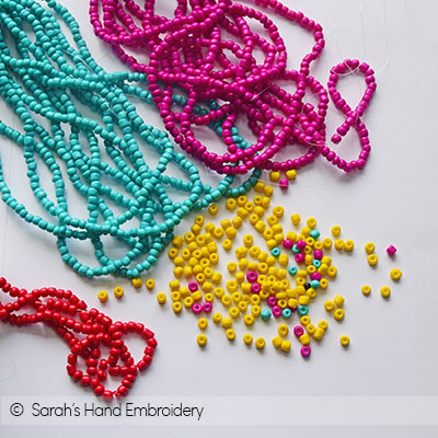Beads and embellishments - Sarah's Hand Embroidery Tutorials