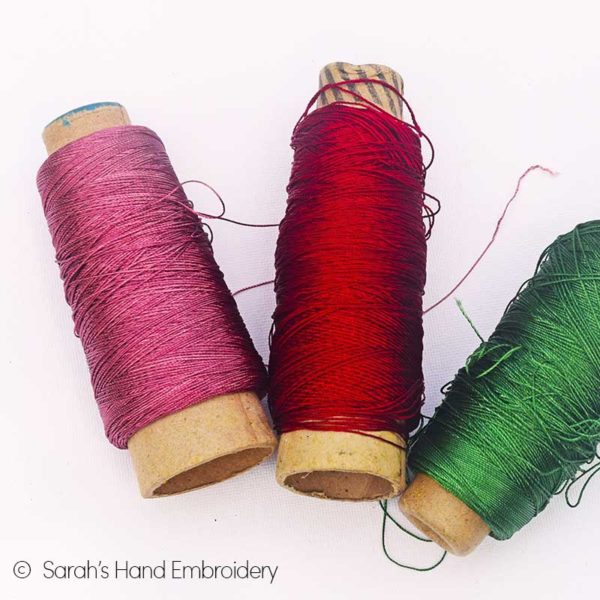 Different types of hand embroidery threads - Sarah's Hand Embroidery ...