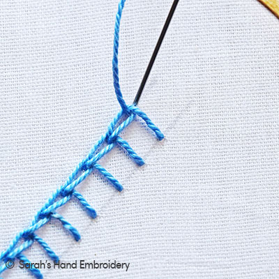 How to do the Sailor Stitch - Sarah's Hand Embroidery Tutorials