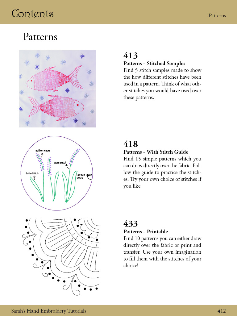 Sarah’s Hand Embroidery Book—Hand Embroidery Stitches for Everyone Sarah's Hand Embroidery