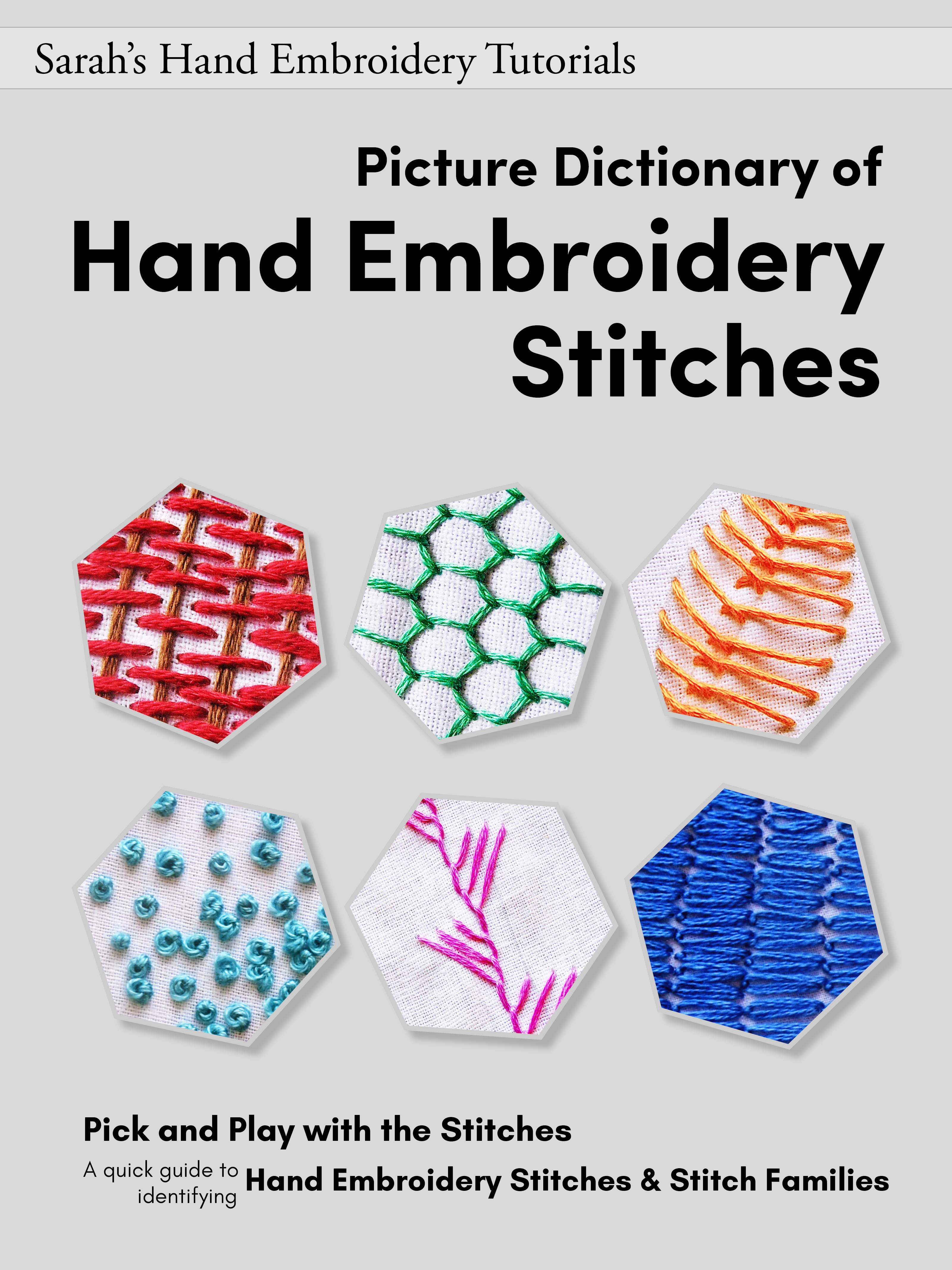 Stitch Picture Dictionary - Sarah's Hand Embroidery Tutorials