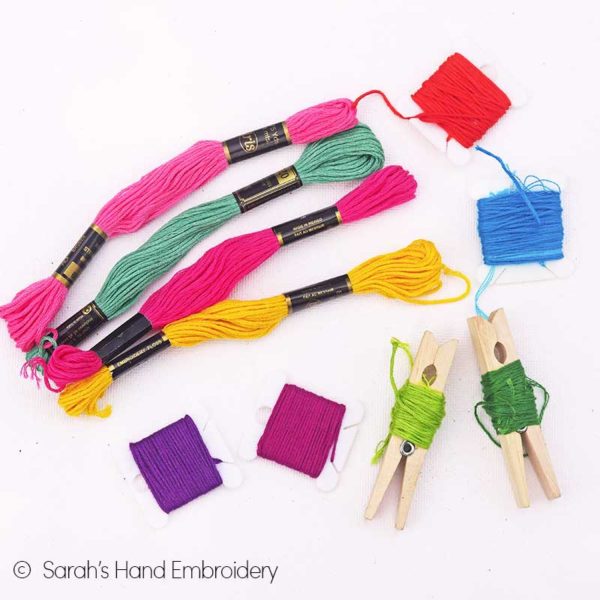 Different types of hand embroidery threads - Sarah's Hand