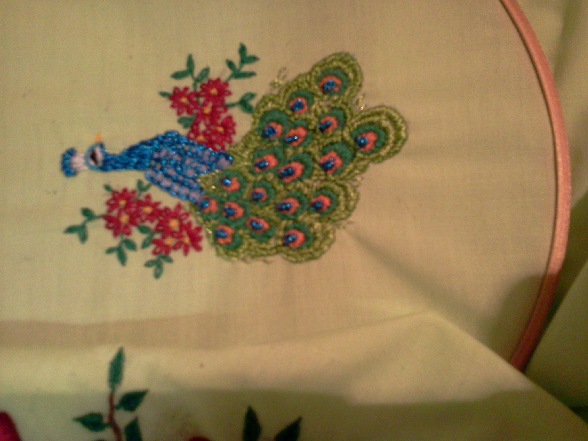 peacock embroidery