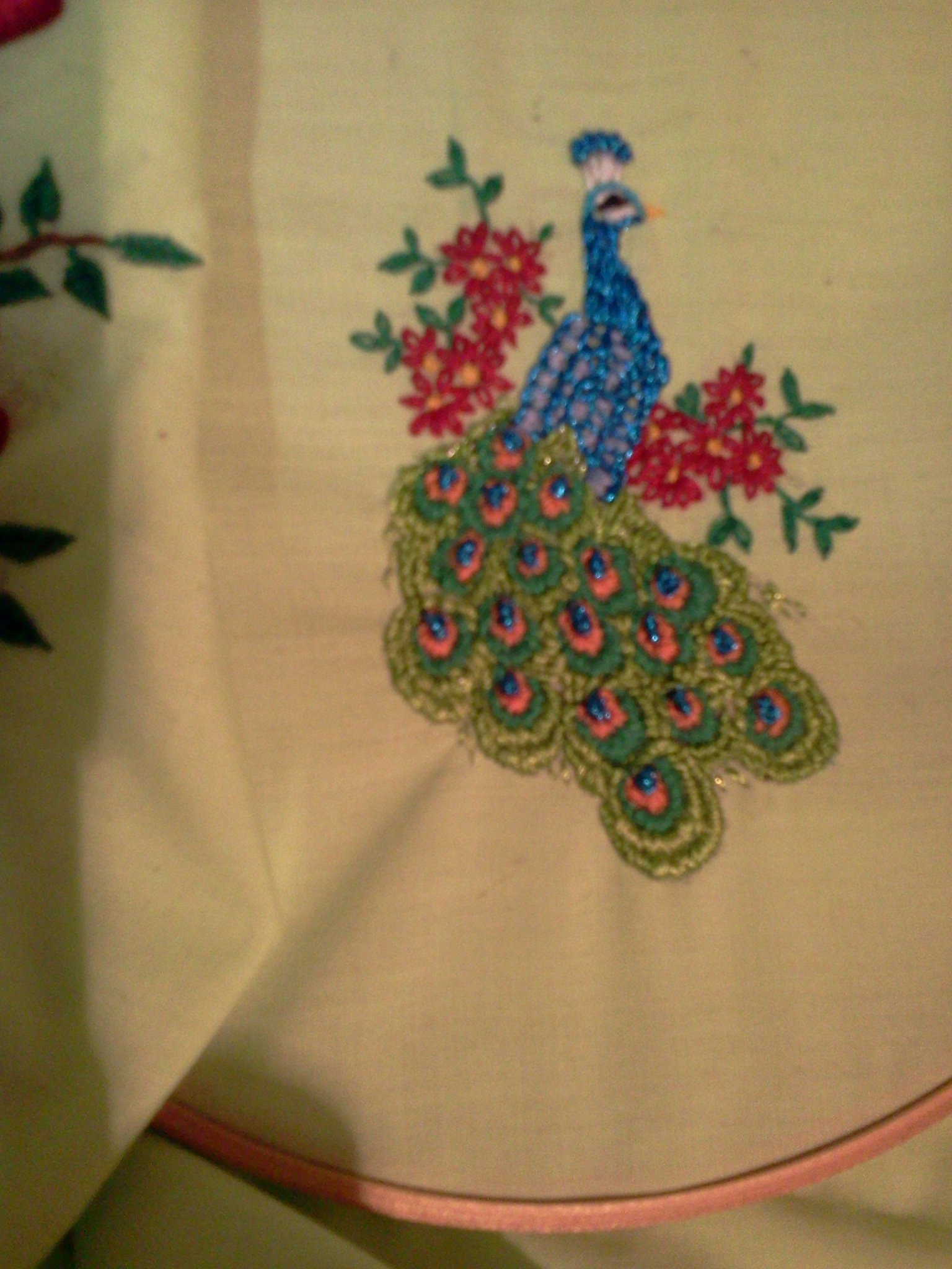 peacock embroidery