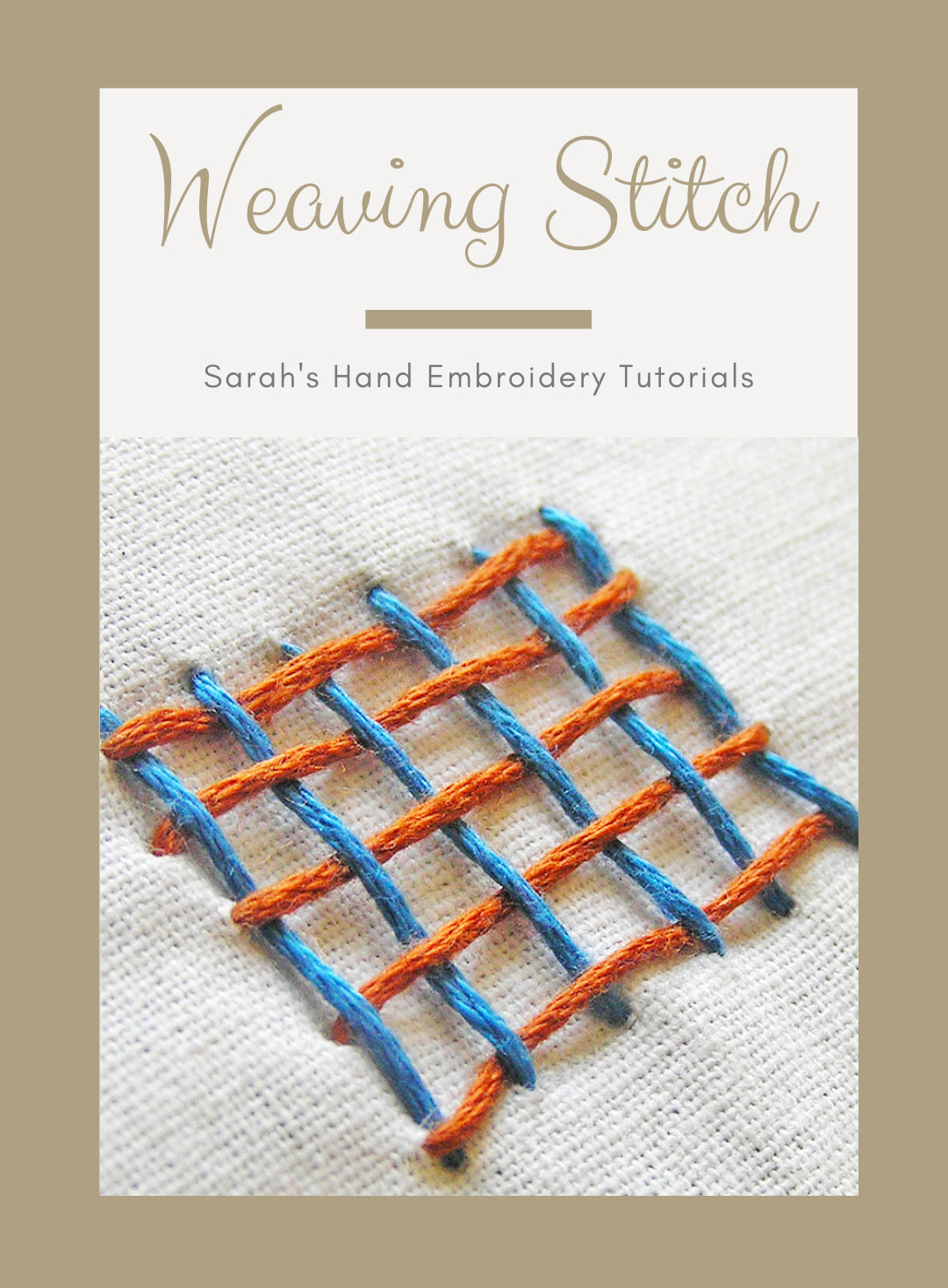 Explain the Difference Between Weaving and Embroidery