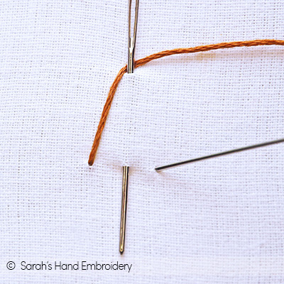 How to do the Woven Picot Stitch - Sarah's Hand Embroidery Tutorials